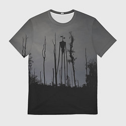 Футболка мужская Сиреноголовый В Лесу Игра, цвет: 3D-принт