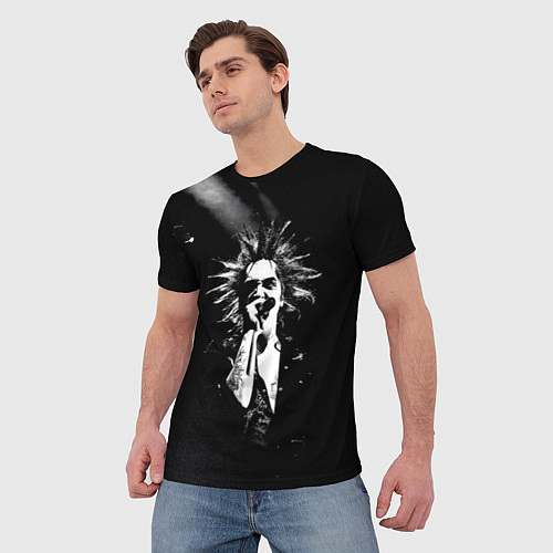 Мужская футболка Горшок на концерте / 3D-принт – фото 3