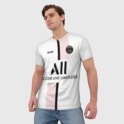 Футболка мужская PSG Cup Away Vapor Match Shirt New 202223, цвет: 3D-принт — фото 2