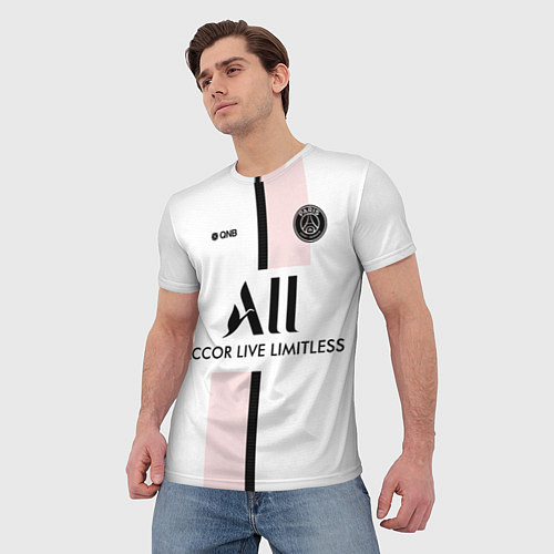 Мужская футболка PSG Cup Away Vapor Match Shirt New 202223 / 3D-принт – фото 3