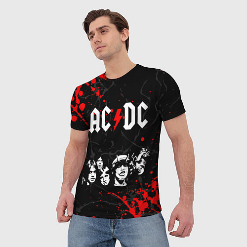 Мужская футболка AC DC HIGHWAY TO HELL / 3D-принт – фото 3