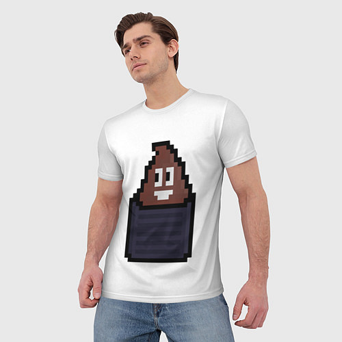Мужская футболка Смешная какашка / 3D-принт – фото 3