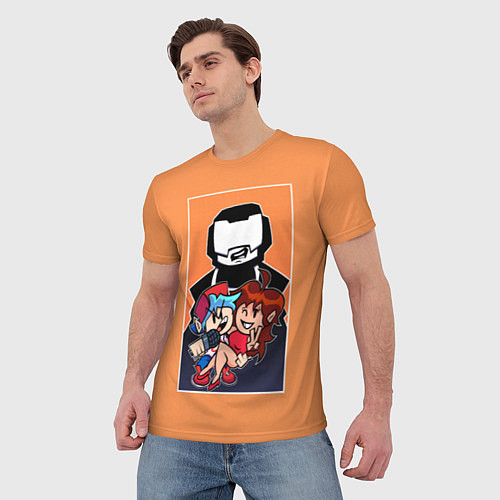 Мужская футболка Boyfriend, Girlfriend, Tankman / 3D-принт – фото 3