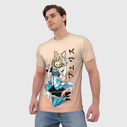 Мужская футболка Феликс Аргайл, Re: Zero / 3D-принт – фото 3