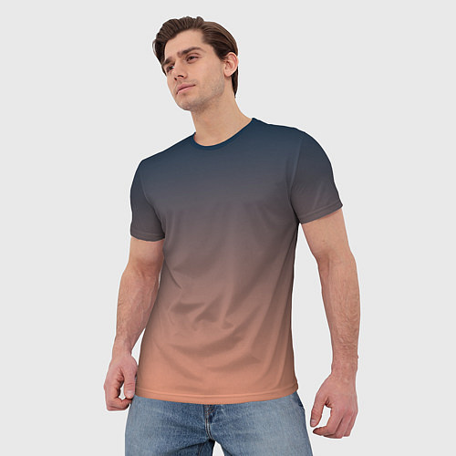 Мужская футболка PREDAWN GRADIENT / 3D-принт – фото 3