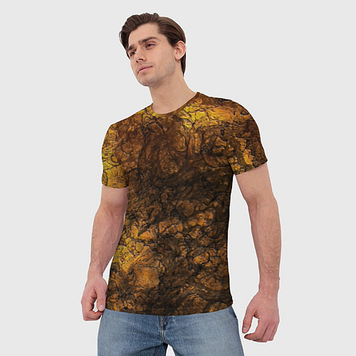 Мужская футболка Абстрактный узор текстура / 3D-принт – фото 3