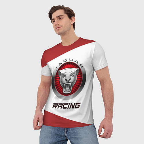 Мужская футболка Ягуар - Racing / 3D-принт – фото 3
