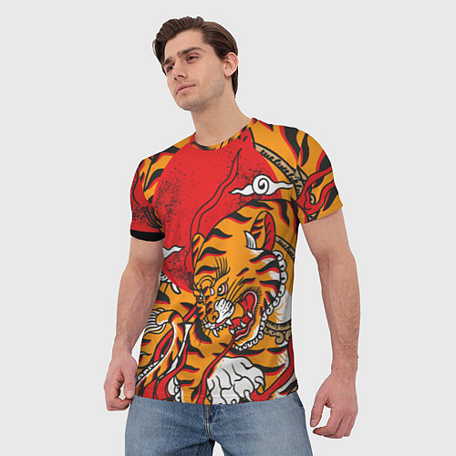 Мужская футболка Год тигра / 3D-принт – фото 3