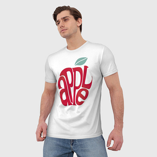 Мужская футболка Красное яблочко / 3D-принт – фото 3