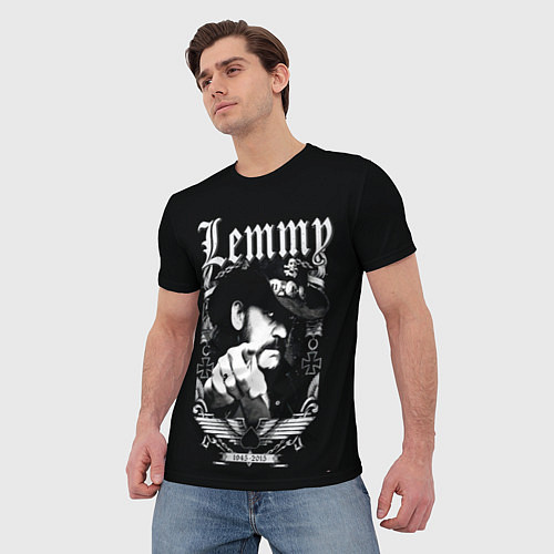 Мужская футболка RIP Lemmy / 3D-принт – фото 3