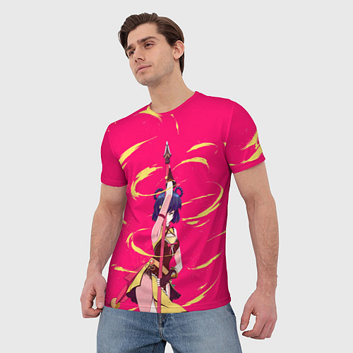 Мужская футболка СЯО ЛИН ГЕНШИН / 3D-принт – фото 3