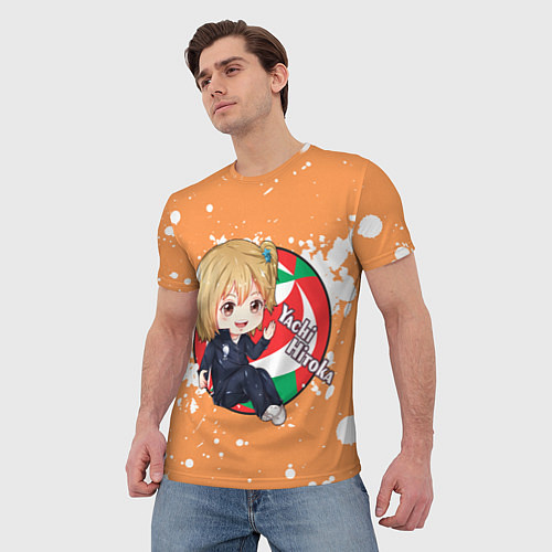 Мужская футболка Yachi Hitoka Haikyu Волейбол Z / 3D-принт – фото 3