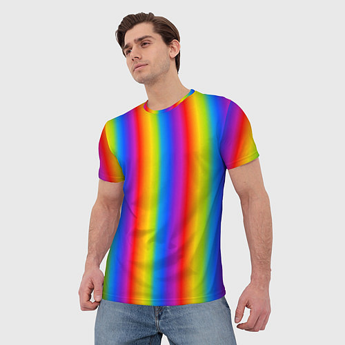 Мужская футболка Color gradient / 3D-принт – фото 3