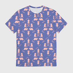 Футболка мужская Мыши паттерн, цвет: 3D-принт