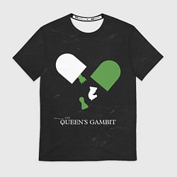Футболка мужская Qweens gambit, цвет: 3D-принт