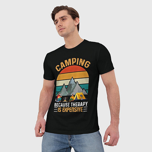 Мужская футболка Camping / 3D-принт – фото 3