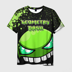 Футболка мужская Geometry Dash: Green Evil, цвет: 3D-принт