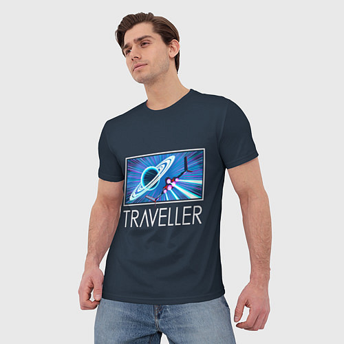 Мужская футболка Traveller / 3D-принт – фото 3