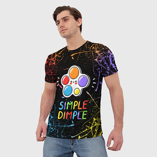 Мужская футболка SIMPLE DIMPLE ИГРУШКА / 3D-принт – фото 3