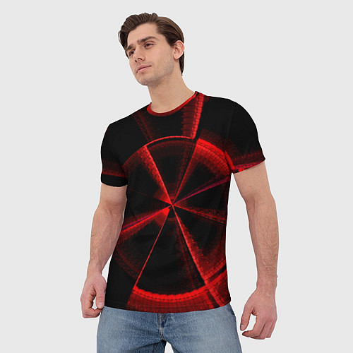 Мужская футболка Атомный неон / 3D-принт – фото 3