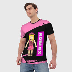 Футболка мужская BARBIE ROBLOX РОБЛОКС Z, цвет: 3D-принт — фото 2