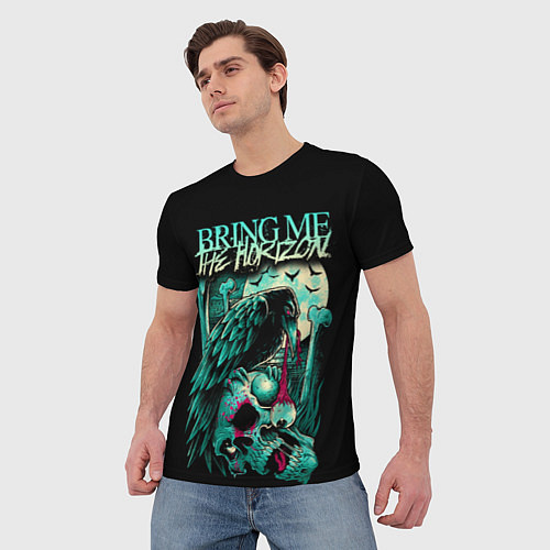 Мужская футболка Bring Me the Horizon / 3D-принт – фото 3