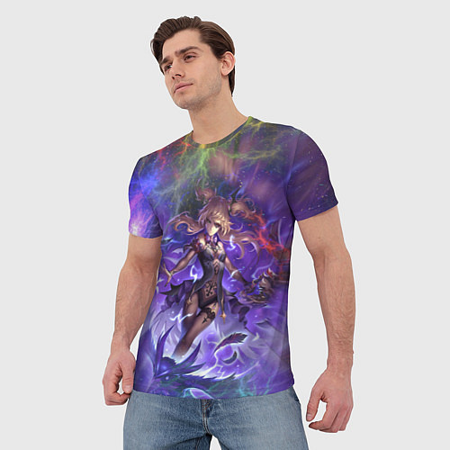 Мужская футболка Ифрит Геншин Импакт Z / 3D-принт – фото 3