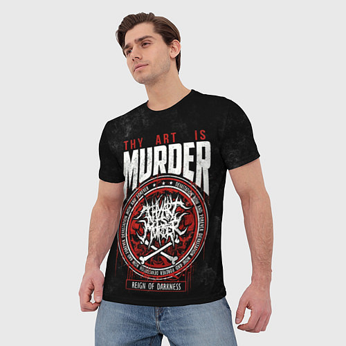 Мужская футболка Thy Art Is Murder / 3D-принт – фото 3