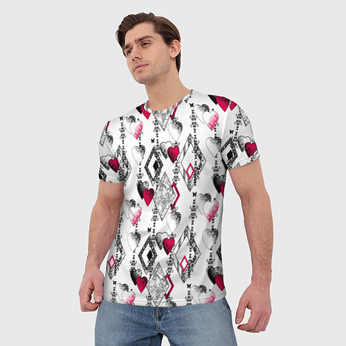 Мужская футболка Абстрактный современный узор / 3D-принт – фото 3