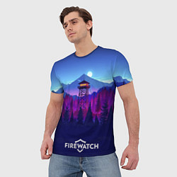 Футболка мужская Purplewatch, цвет: 3D-принт — фото 2