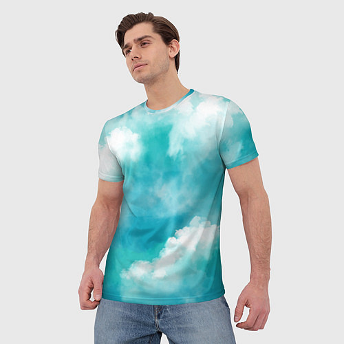 Мужская футболка Голубое Небо Blue Sky Z / 3D-принт – фото 3