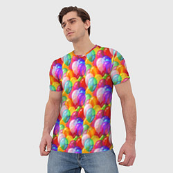 Футболка мужская Воздушные Шары, цвет: 3D-принт — фото 2