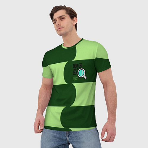 Мужская футболка В поисках QR / 3D-принт – фото 3