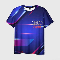 Футболка мужская Ауди Audi синива, цвет: 3D-принт