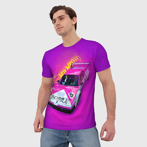 Мужская футболка Hot Wheels Хот Вилс / 3D-принт – фото 3