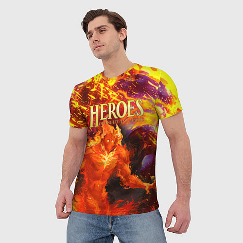 Мужская футболка HoM Огненный / 3D-принт – фото 3