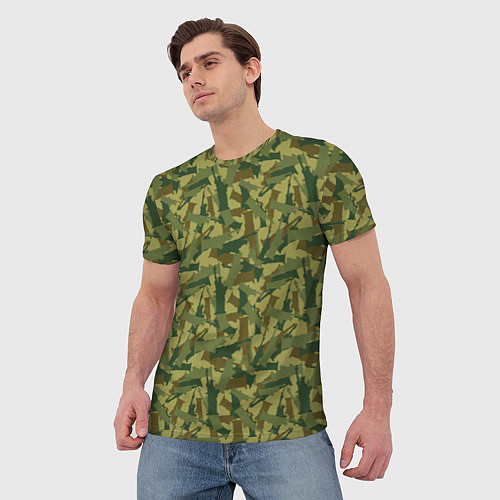 Мужская футболка Статуя Свободы камуфляж / 3D-принт – фото 3
