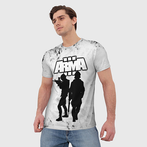 Мужская футболка Arma Арма,Tactical Simulator / 3D-принт – фото 3