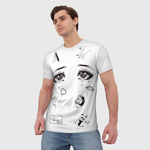Мужская футболка Рисунки арт стайл / 3D-принт – фото 3