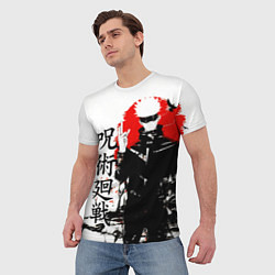 Футболка мужская Сатору, Jujutsu Kaisen, цвет: 3D-принт — фото 2