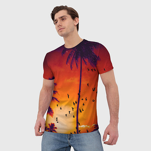 Мужская футболка РАЙСКОЕ НАСЛАЖДЕНИЕ / 3D-принт – фото 3