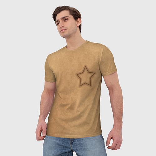 Мужская футболка Звезда Игра в кальмара / 3D-принт – фото 3