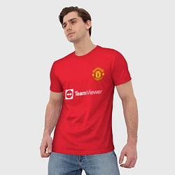 Футболка мужская Бруну Фернандеш форма Манчестер Юнайтед 20212022, цвет: 3D-принт — фото 2