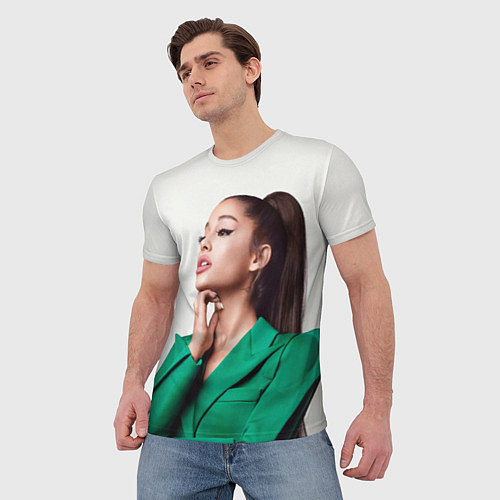 Мужская футболка Ариана в зелёном / 3D-принт – фото 3