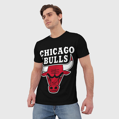 Мужская футболка B C Chicago Bulls / 3D-принт – фото 3