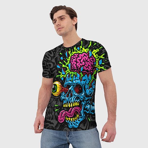 Мужская футболка Взрыв мозгов / 3D-принт – фото 3