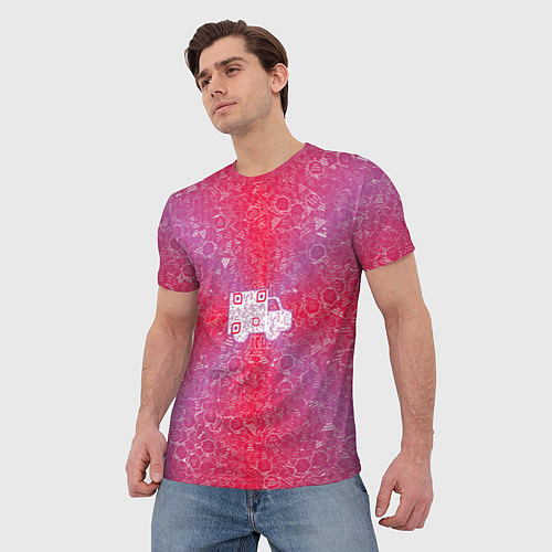 Мужская футболка Грузовик на фоне АПВ 8 2 5 3 / 3D-принт – фото 3