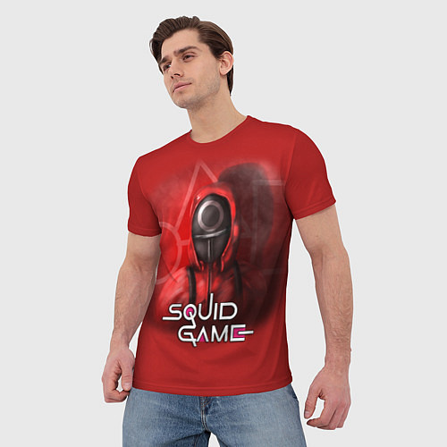 Мужская футболка Игра в кальмара: Круг / 3D-принт – фото 3