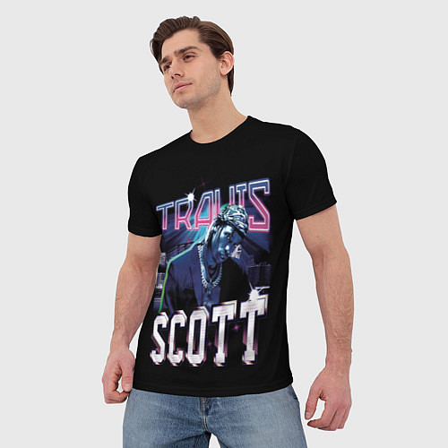 Мужская футболка Travis Scott RAP / 3D-принт – фото 3