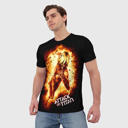 Мужская футболка Женская Особь Атака титанов / 3D-принт – фото 3